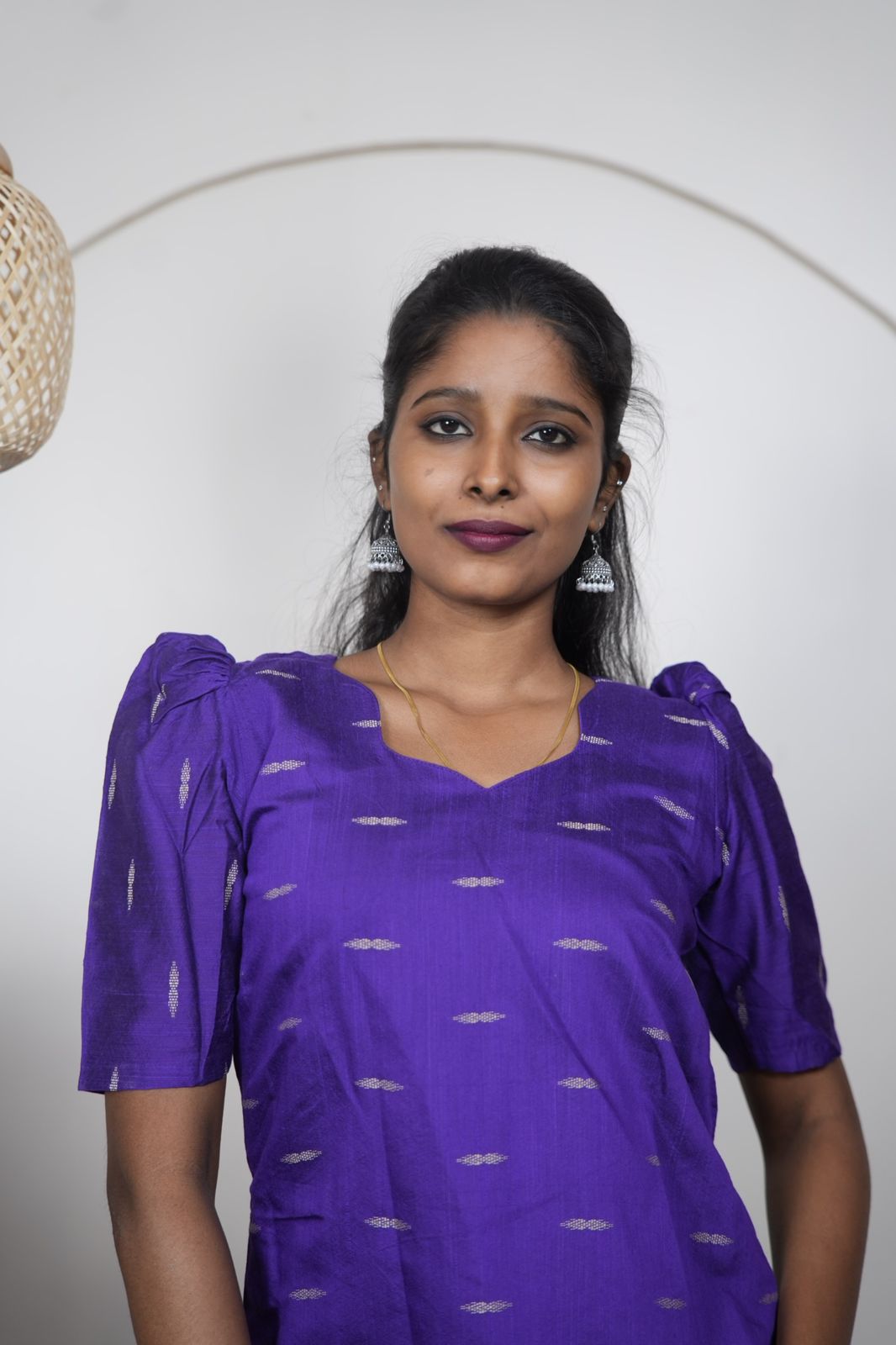 Royal Blue Premium Raw Silk Kurti