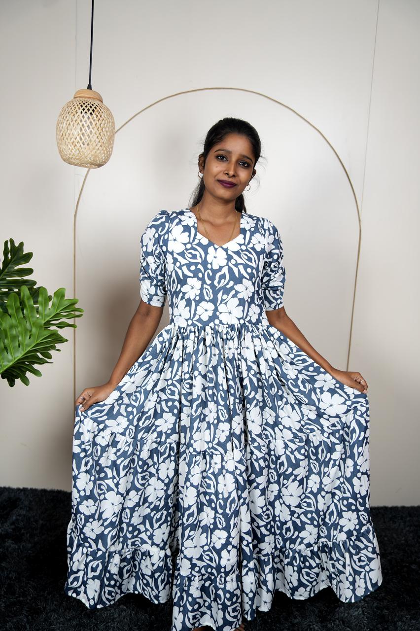 Delta Premium Three-Tier Maxi Dress