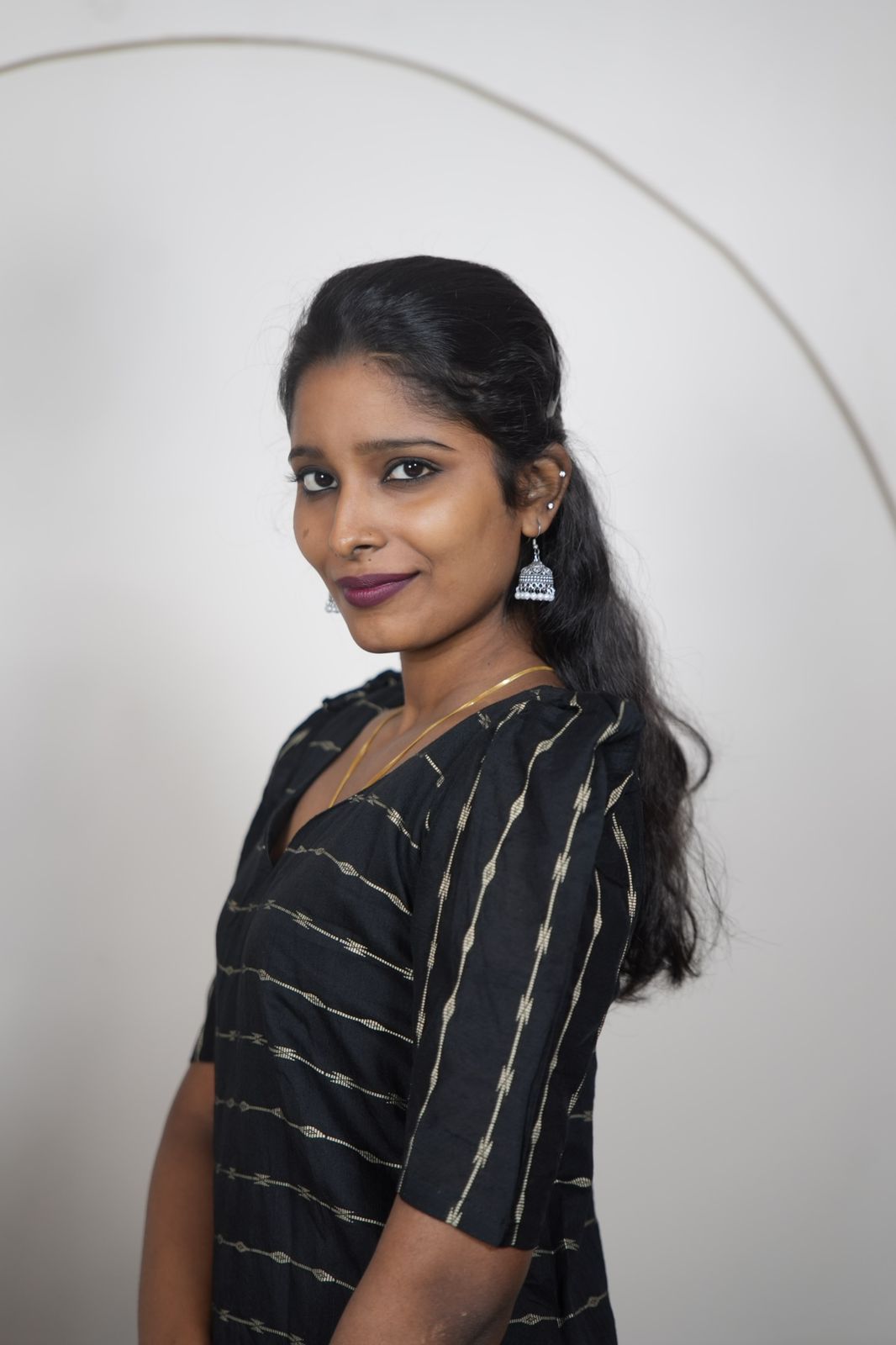 Elegant Black Raw Silk Kurti